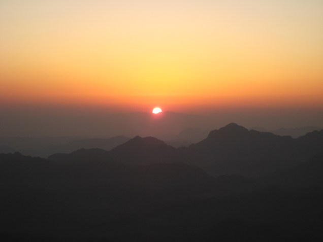 sunrise over sinai